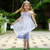 Elsa Dress Princess Costume for Girls Frozen 2 Sequin Cosplay Party Dress up - KAMO