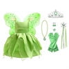 Princess Tinkerbell Costume for Girls Fancy Halloween Birthday Party Outfit Fairy Dress - KAMO