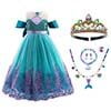 Princess Costume Dress for Girls Kids Birthday Party Halloween Cosplay Costumes 3-10 Years - KAMO