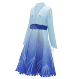 Princess Elsa 2 Costume for Girls Snow Queen Suits for Cosplay Party Age 3-8 Years - KAMO