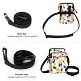 HAWEE Waist Belt Bag for Women Plus Size Fashion Fanny Packs Water Resistant Multifunctional Cross Body Shoulder Purse with 2 Adjustable Straps, Pineapple