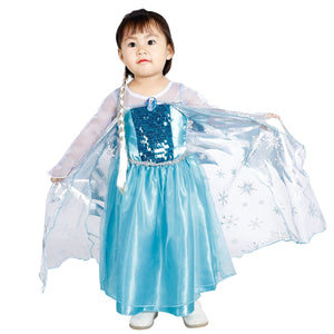 Elsa Dress Up Costume For Little Girls 3-8 Years - KAMO