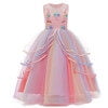 Girls' Unicorn Costume Princess Long Maxi Dress for Birthday Party - KAMO