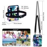 HAWEE Multifunction Phone Bag One Shoulder Phone Waist Bag Diagonal Cross Bag Smart Phone Case Outdoor Bag Triple Zip Hipster - KAMO