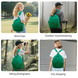 HAWEE Drawstring Backpack Sports Gym Bag Water Resistant String Bag Cinch Sackpack with Zipper Pocket for Shopping Sport Yoga - KAMO