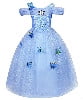 Girls Princess Dress Up Costume Halloween Fancy Dress - KAMO