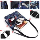 HAWEE Crossbody Bag for Women - Multi-pocket Shoulder Bag Lightweight Messenger Bag Casual printed Purse Handbag Travel Bag - KAMO