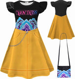 Girl Pop Singer Costume Demon Hunter Dress Dancer Dress Up Halloween Cosplay 3-14 Years - KAMO