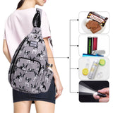 HAWEE Sunflower Bags Sling Backpack for Women One Shoulder Strap Cross Body