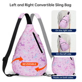 HAWEE Convertible Sling Backpack Purse Sunflower Crossbody Chest Bag Left and Right Shoulder Water Repellent