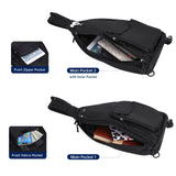 HAWEE Convertible Sling Backpack Purse Sunflower Crossbody Chest Bag Left and Right Shoulder Water Repellent