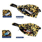 HAWEE Convertible Sling Backpack Purse Sunflower Crossbody Chest Bag Left and Right Shoulder Water Repellent