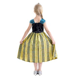 HAWEE Toddler Girls Princess Dress Qween Costume Snow Party Cosplay Fancy Dress with Accessories - KAMO