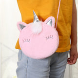 HAWEE New Fashion Shoulder Bag Cute Unicorn Animals Messenger Bag Keys Coin Purse Cute Princess Mini Handbag - KAMO