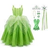 HAWEE Flowers Fairy Costume for Girls Toddler Halloween Birthday Party Fairy Elf Dress up with Wings - KAMO