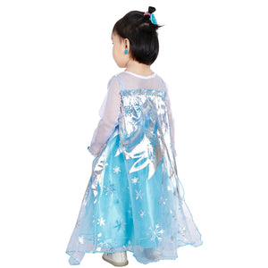 Elsa Dress Up Costume For Little Girls 3-8 Years - KAMO