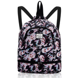 Drawstring Backpack Bag with Shoe Compartment, Large Gym Bag Sackpack Sports Beach Backpack for Men Women - KAMO