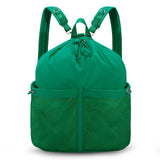 HAWEE Drawstring Backpack Sports Gym Bag Water Resistant String Bag Cinch Sackpack with Zipper Pocket for Shopping Sport Yoga - KAMO