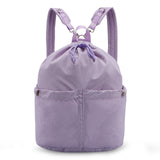 HAWEE Drawstring Backpack Sports Gym Bag Water Resistant String Bag Cinch Sackpack with Zipper Pocket for Shopping Sport Yoga - KAMO