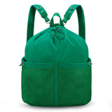 HAWEE Drawstring Backpack Sports Gym Bag with Mesh Pocket, Water-Resistant String Beach Sackpack Swim Bag for Women Men - KAMO