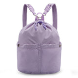 HAWEE Drawstring Backpack Sports Gym Bag with Mesh Pocket, Water-Resistant String Beach Sackpack Swim Bag for Women Men - KAMO
