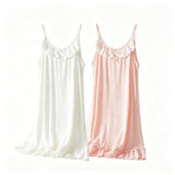 Girl Nightgown Sleeveless Spaghetti Strap Pajamas Dress for Kids Sleepwear 2 Pack, 3-15 Years - KAMO