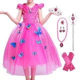 Girls Princess Dress Up Costume Halloween Fancy Dress - KAMO