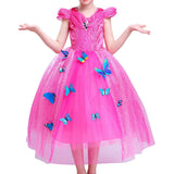 Girls Princess Dress Up Costume Halloween Fancy Dress - KAMO