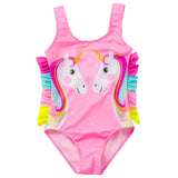 Girls Swimsuits One Piece Unicorn Swimwear Bathing Suit - KAMO