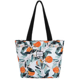 HAWEE Sunflower Tote Bag with Zipper for Women Inside Mesh Pocket Heavy Duty Casual Cloth Shoulder Handbag Outdoors, Sunflower Yellow