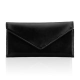 HAWEE Card Wallet RFID Blocking Envelope Style Tri-fold Checkbook Clutch Slim Vegan Leather 2 ID Windows with Coin Pocket, Green
