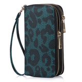 HAWEE Cellphone Wallet for Women Dual Zipper Long Purse with Removable Wristlet, Sunflower Yellow