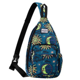 HAWEE Sunflower Bags Sling Backpack for Women One Shoulder Strap Cross Body
