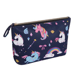 HAWEE Cosmetic Bag for Women Girls Make up Storage Pouch Case Portable Zipper Travel Accessories Organizer for Toiletry Water Repellent, Retro Camellia