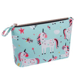 HAWEE Cosmetic Bag for Women Girls Make up Storage Pouch Case Portable Zipper Travel Accessories Organizer for Toiletry Water Repellent, Retro Camellia