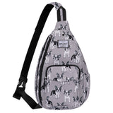 HAWEE Sunflower Bags Sling Backpack for Women One Shoulder Strap Cross Body
