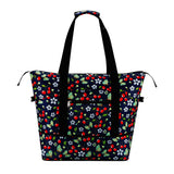 HAWEE Expandable Duffel Bag for Women with Trolley Sleeve and Wet Pocket Water Repellent Weekender Travel Tote Large Capacity Carry On Overnight Luggage for Gym/ Trip/ Camping/ Beach, Sunflower