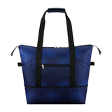 HAWEE Expandable Duffel Bag for Women with Trolley Sleeve and Wet Pocket Water Repellent Weekender Travel Tote Large Capacity Carry On Overnight Luggage for Gym/ Trip/ Camping/ Beach, Sunflower