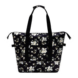 HAWEE Expandable Duffel Bag for Women with Trolley Sleeve and Wet Pocket Water Repellent Weekender Travel Tote Large Capacity Carry On Overnight Luggage for Gym/ Trip/ Camping/ Beach, Sunflower