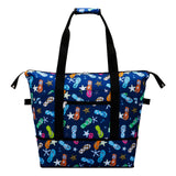 HAWEE Expandable Duffel Bag for Women with Trolley Sleeve and Wet Pocket Water Repellent Weekender Travel Tote Large Capacity Carry On Overnight Luggage for Gym/ Trip/ Camping/ Beach, Sunflower