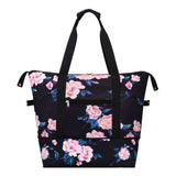 HAWEE Expandable Duffel Bag for Women with Trolley Sleeve and Wet Pocket Water Repellent Weekender Travel Tote Large Capacity Carry On Overnight Luggage for Gym/ Trip/ Camping/ Beach, Sunflower