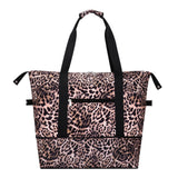 HAWEE Expandable Duffel Bag for Women with Trolley Sleeve and Wet Pocket Water Repellent Weekender Travel Tote Large Capacity Carry On Overnight Luggage for Gym/ Trip/ Camping/ Beach, Sunflower