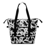 HAWEE Expandable Duffel Bag for Women with Trolley Sleeve and Wet Pocket Water Repellent Weekender Travel Tote Large Capacity Carry On Overnight Luggage for Gym/ Trip/ Camping/ Beach, Sunflower