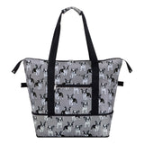 HAWEE Expandable Duffel Bag for Women with Trolley Sleeve and Wet Pocket Water Repellent Weekender Travel Tote Large Capacity Carry On Overnight Luggage for Gym/ Trip/ Camping/ Beach, Sunflower