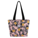 HAWEE Sunflower Tote Bag with Zipper for Women Inside Mesh Pocket Heavy Duty Casual Cloth Shoulder Handbag Outdoors, Sunflower Yellow