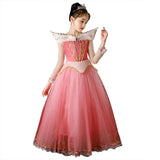 HAWEE Girls Sleeping Princess Dress Pink Costume for Halloween Christmas Fancy Birthday Party - KAMO