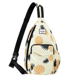 HAWEE Sunflower Bags Sling Backpack for Women One Shoulder Strap Cross Body