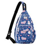 HAWEE Sunflower Bags Sling Backpack for Women One Shoulder Strap Cross Body