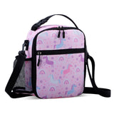 HAWEE Reusable Insulated Lunch Bag for Women - Portable Thermal Meal Tote with Adjustable Shoulder Strap & Bottle Pocket, Small Soft Cooler for Office, Work, Beach, Picnic & Travel