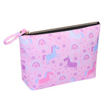 HAWEE Cosmetic Bag for Women Girls Make up Storage Pouch Case Portable Zipper Travel Accessories Organizer for Toiletry Water Repellent, Retro Camellia